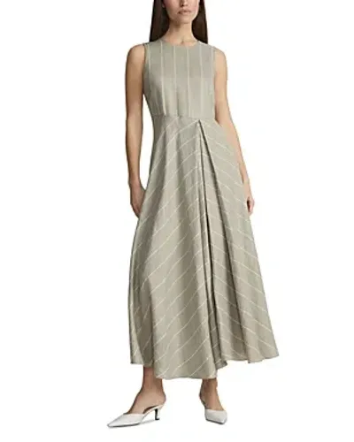 Lafayette 148 Inverted Pleat Dress In Quarry Multi