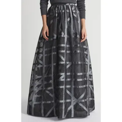 Lafayette 148 New York Floor Plan Fil Coupé Maxi Skirt In Steel