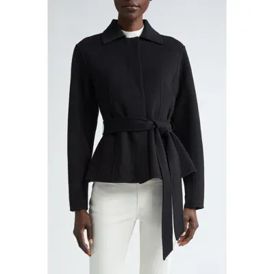 Lafayette 148 New York Reversible Belted Wool & Cashmere Jacket In Black