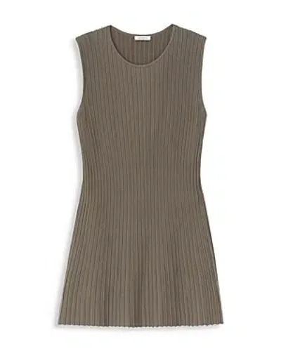 Lafayette 148 Ottoman Stitch Sleeveless Sweater In Concrete