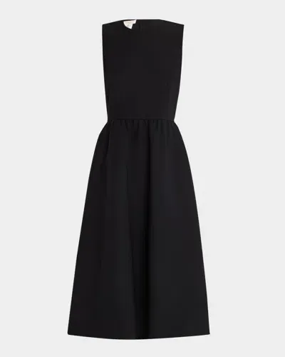 Lafayette 148 Pearl-embellished Sleeveless Dress In Black