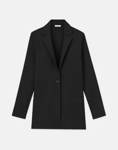 Lafayette 148 Responsible Matte Crepe Knit Blazer In Black