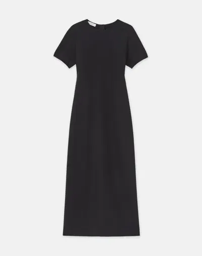 Lafayette 148 Responsible Wool Double Face  Maxi Dress In Black