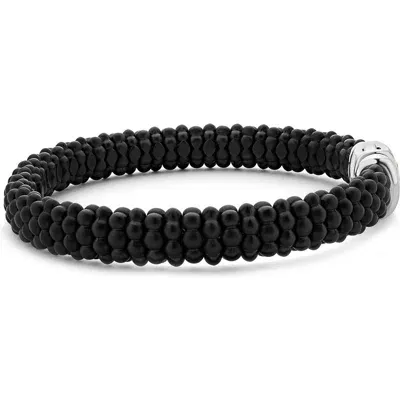 Lagos Black Caviar Matte Ceramic Bead Bracelet