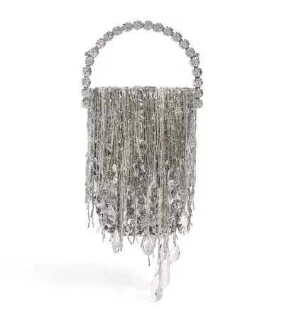 L'alingi Beaded Eternity Clutch Bag In Neutral