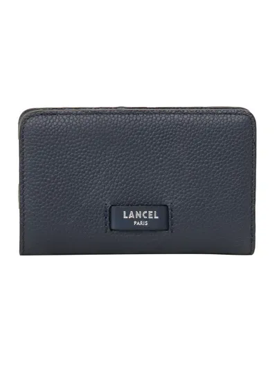 Lancel Compact Wallet In Blue