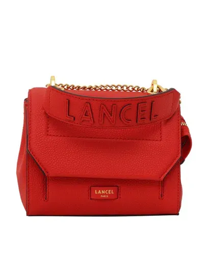 Lancel Hand Held Bag. In Red