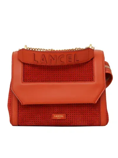 Lancel Hand Held Bag. In Red