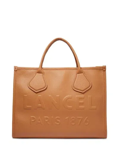 Lancel Medium Jour De  Leather Tote Bag In Brown