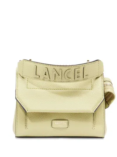 Lancel Mini Leather Cross Bag In Green