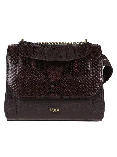 Lancel Ninon Large Flap Bag In Brown