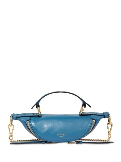 Lancel Small Origami Leather Crossbody Bag In Blue