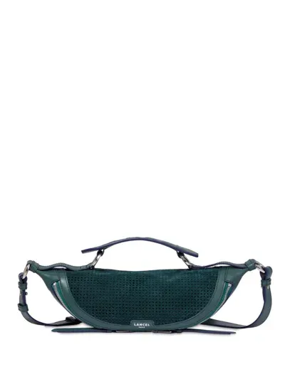 Lancel Small Origami Perforated Crossbody Bag In Green