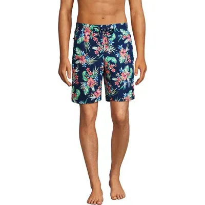 Lands' End 9" Volley Swim Trunks In Blue