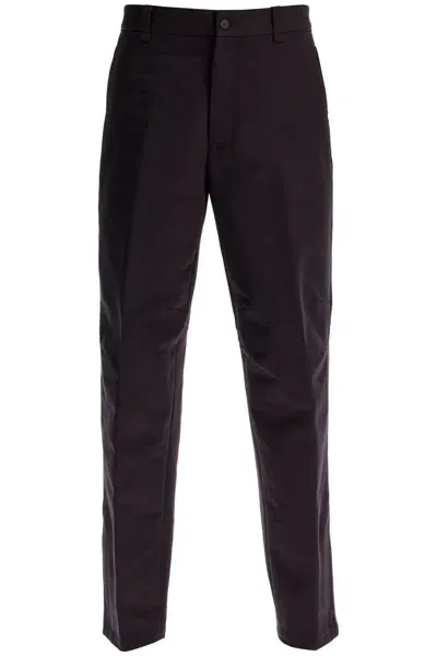 Lanvin Biker Gabardine Trousers In Purple