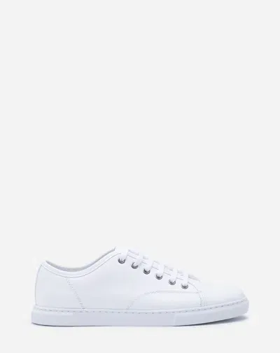 Lanvin Dbb1 Leather Sneakers Pour Femme In White