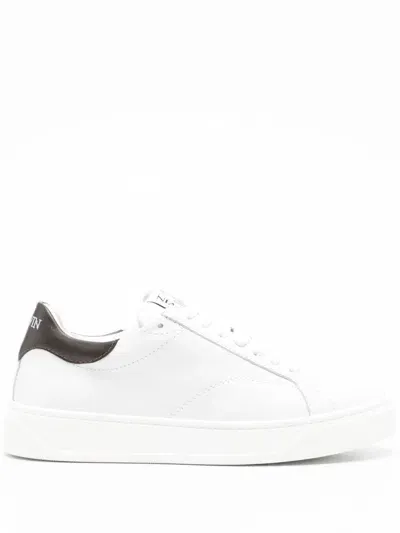 Lanvin Ddb0 Sneaker With Contrasted Embroideries In White