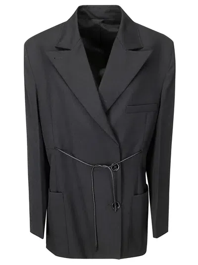 Lanvin Deconstructed Jacket In Black