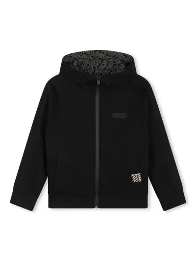 Lanvin Enfant Kids' Hooded Jacket In Black