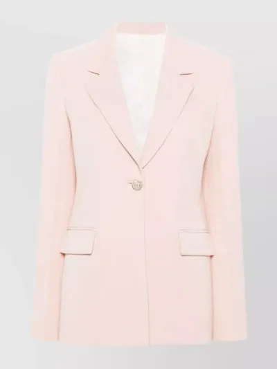 Lanvin Single Breasted Blazer In Pink