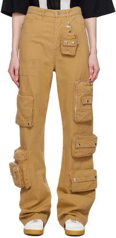 Lanvin Tan Future Edition Trousers In Sand