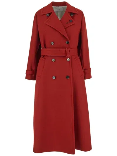 Lardini Coat Woman In Red