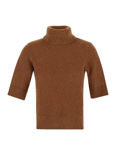 Lardini Turtleneck Knitwear In Brown