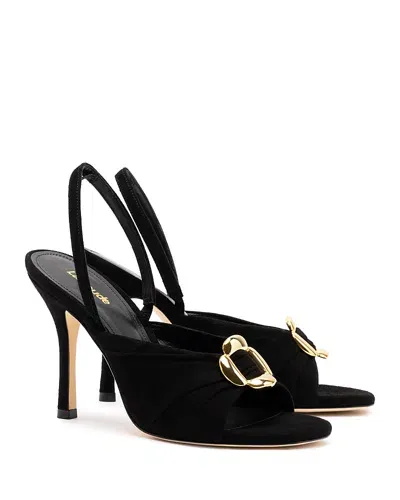 Larroude Larroudé Mayfair Slingback Sandal In Black