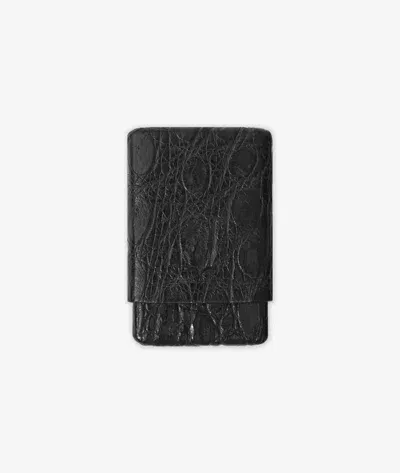 Larusmiani Business Cards/credit Cards Holder Wallet In Black