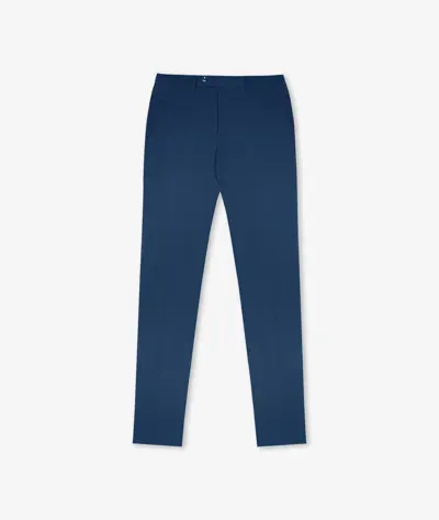 Larusmiani Velvet Trousers Howard Pants In Blue