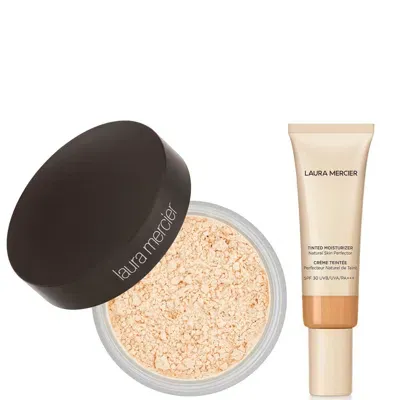 Laura Mercier Translucent Loose Setting Powder And Tinted Moisturiser Duo (various Shades) - Almond In Neutral