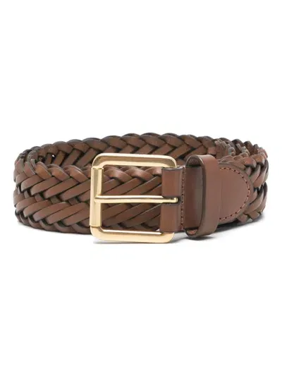 Lauren Ralph Lauren Interwoven-design Belt In Brown