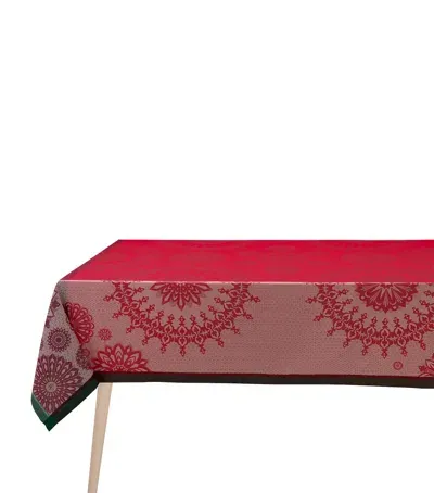 Le Jacquard Français Lumière D'étoiles Tablecloth In Red