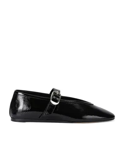 Le Monde Beryl Patent Leather Stella Flats In Black