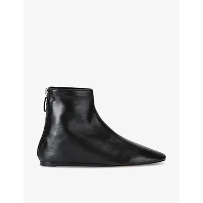 Le Monde Beryl Womens Black Luna Leather Ankle Boots