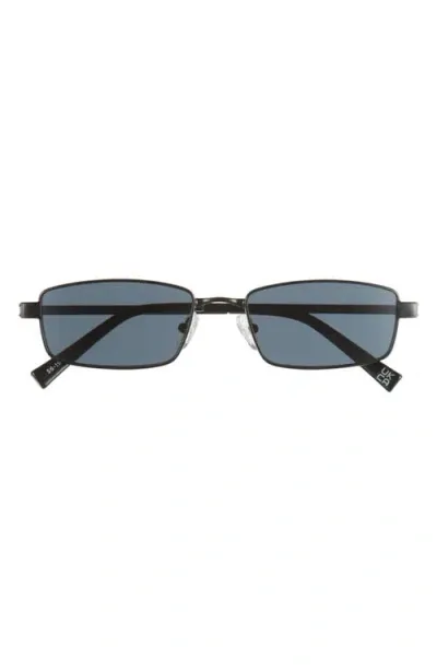 Le Specs Bizarro 56mm Rectangular Sunglasses In Black