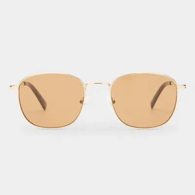 Le Specs Neptune Deux In Gold