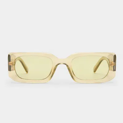 Le Specs Rippled Rebel In Gold