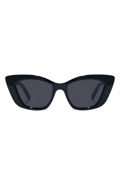 Le Specs Tranquil Turmoil 54mm Cat Eye Sunglasses In Black