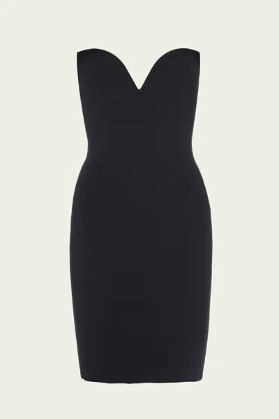 Le Superbe Kendal Sweetheart Dress In Black In Gold