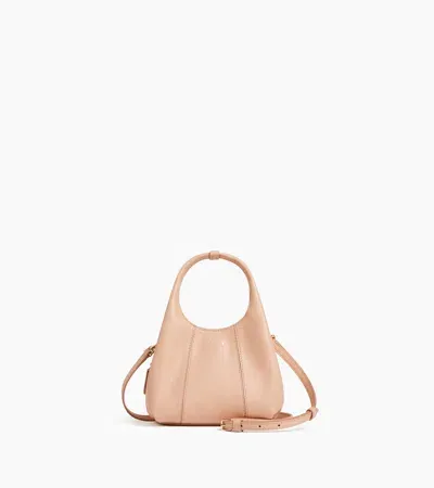 Le Tanneur Juliette Mini Handbag In Grained Leather In Pink