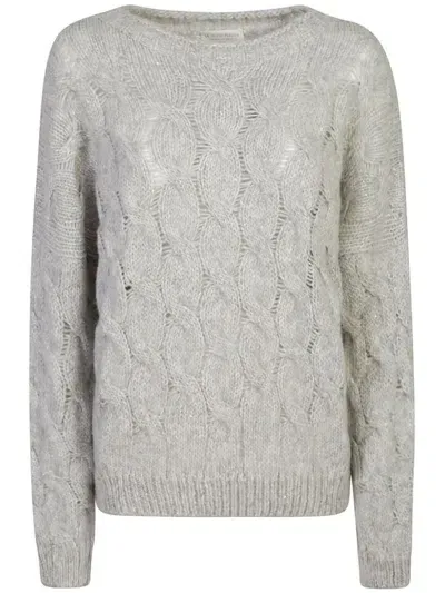 Le Tricot Perugia Sweaters In Grey