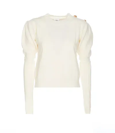 Le Volière Sweaters In White