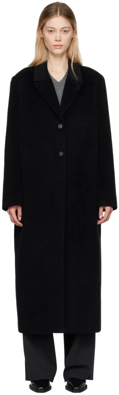 Le17septembre Black Cashmere Single-breasted Coat