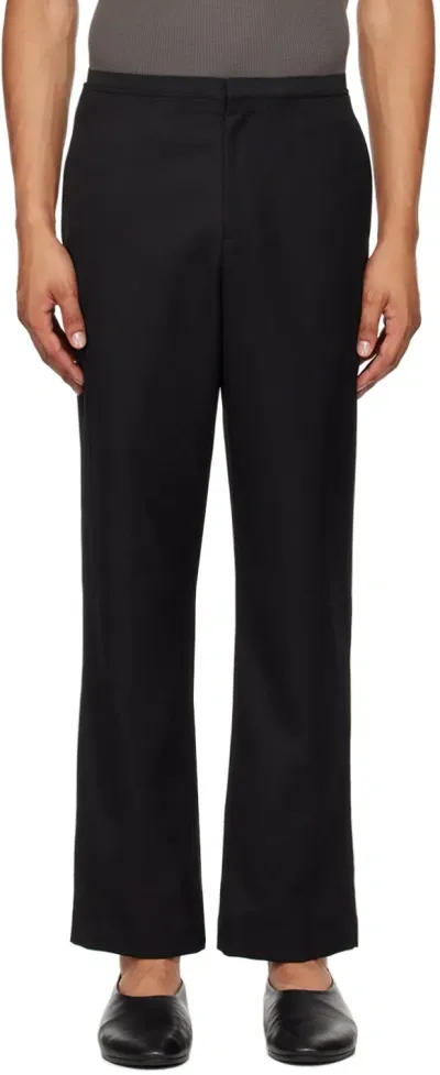 Le17septembre Black Elasticized Waistband Trousers