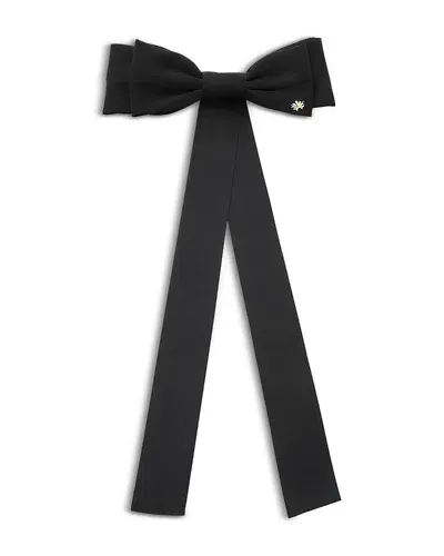 Lele Sadoughi Jane Bow Barrette In Black