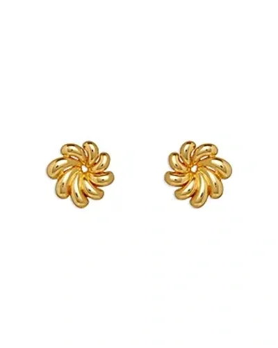 Lele Sadoughi Pinwheel Flower Drop Earrings In 14k Gold Plated