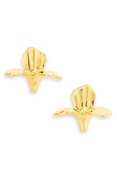 Lele Sadoughi Trillium Stud Earrings In Gold