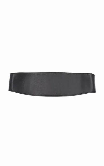 Lelet Ny Annika Leather Headband In Black