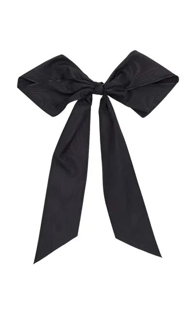 Lelet Ny Heather Grosgrain Hair Bow In Black